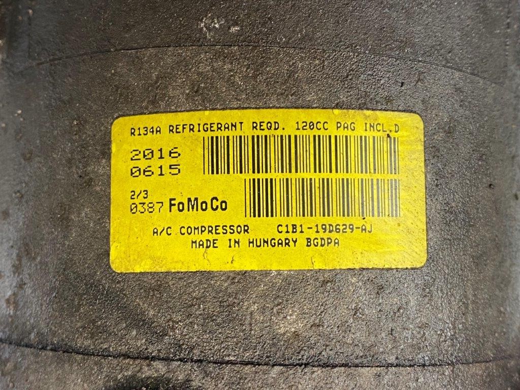 12-17 FORD FIESTA MK7 1.0 PETROL AC COMPRESSOR AIR CON PUMP C1B1-19D629-AJ - Thumbnail 7