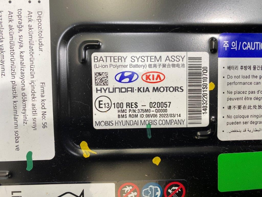 20-26 HYUNDAI I20 MK3/BAYON HYBRID HIGH VOLTAGE BATTERY 375M0Q0000 - Thumbnail 8