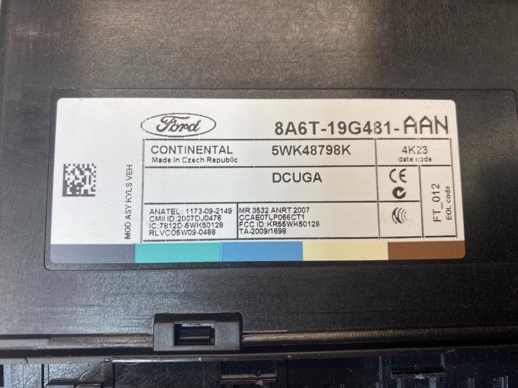 12-17 FORD FIESTA MK7 CENTRAL LOCKING CONTROL MODULE 8A6T-19G481-AAN - Thumbnail 5