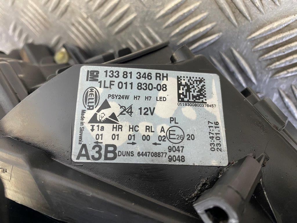 15-19 VAUXHALL CORSA E O/S DRIVER OFF SIDE HEADLIGHT/LED DRL (BROKEN LUG) - Thumbnail 8