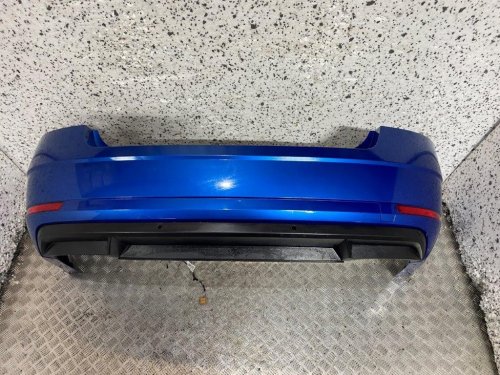 17-20 SKODA OCTAVIA MK3 HATCH REAR BUMPER BLUE PAINT CODE LF5W (SCRATCHED)