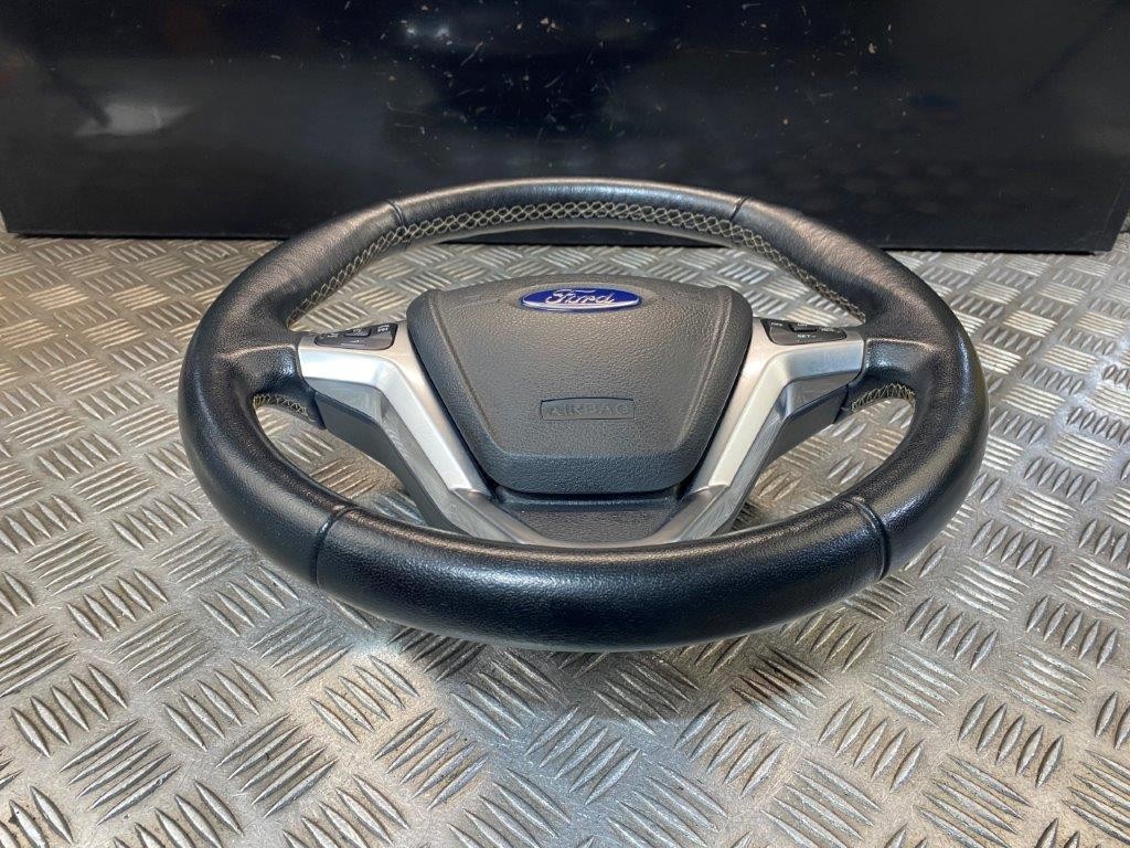 08-17 FORD FIESTA MK7 MULTIFUNCTION LEATHER STEERING WHEEL WITH AIRBAG - Thumbnail 6